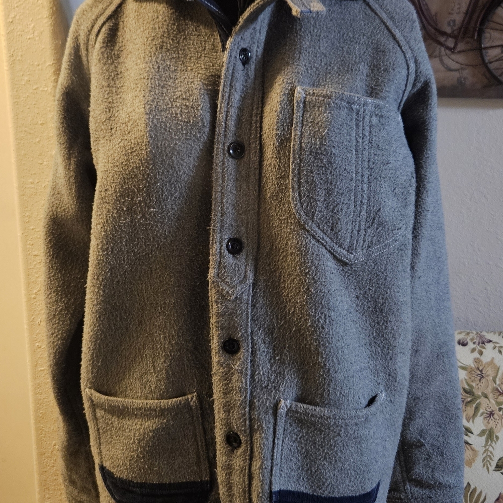 Unisex Gray Wool Jacket